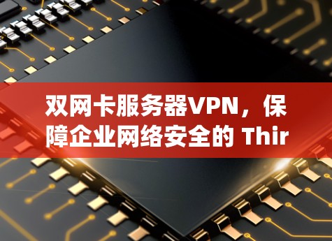 双网卡服务器VPN，保障企业网络安全的 Third-party 解决方案