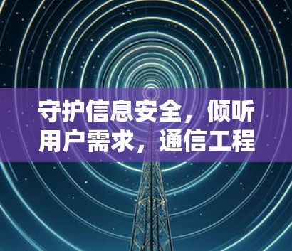 守护信息安全，倾听用户需求，通信工程师的使命与担当