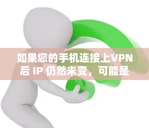 如果您的手机连接上VPN后 IP 仍然未变，可能是由于以下几个原因造成的