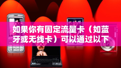 如果你有固定流量卡（如蓝牙或无线卡）可以通过以下方式使用手机VPN