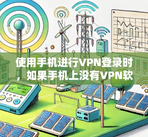 使用手机进行VPN登录时，如果手机上没有VPN软件，可以通过以下方法实现